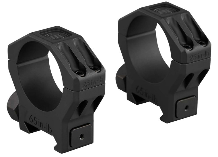 Sig Sauer Electrooptics Soa63001 Alpha 6 Scope Ring Set Black Stainless Steel 30mm Tube Low - SOA63001