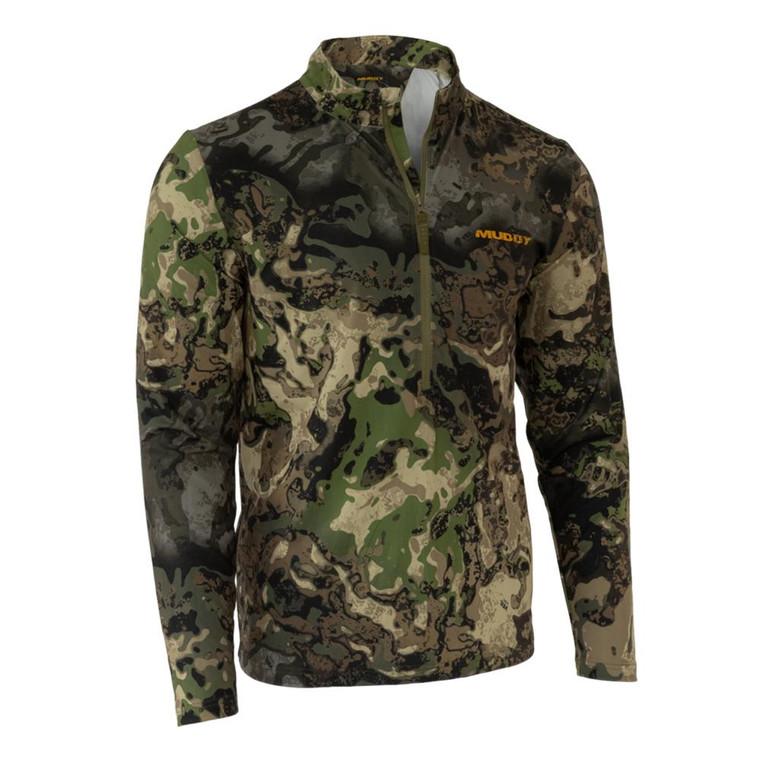 Muddy Tr Lightweight Quarter Zip Long Sleeve Shirt Veil Canyon Hybrid S - MUD-LW-QZ-VCH-S