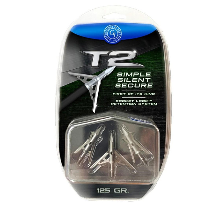 G5 Outdoors T2: 2-blade Match Expandable Broadhead 125gr Bmp 3/pk - 744