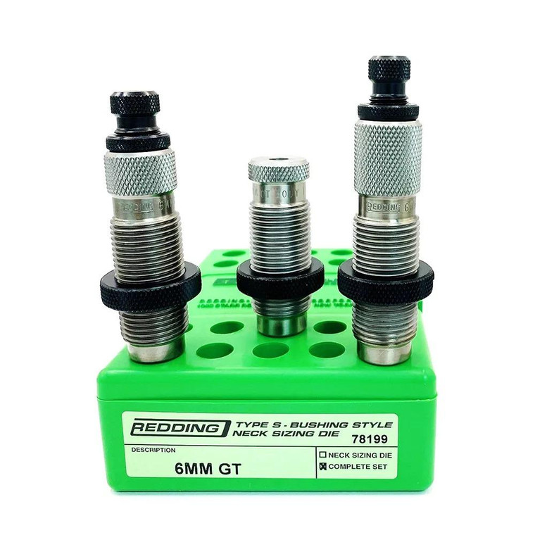 Redding 6mm Gt Type-s 3-die Neck Sizing Set - 78199