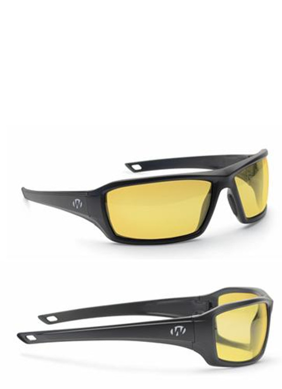 Walker's Ikon Forge Shooting Glasses Black With Amber Lens - GWP-IKNFF2-AMB Walker's Ikon Forge Shooting Glasses Black With Amber Lens - GWP-IKNFF2-AMB