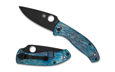 Spyderco - Spyderco Tenacious Ti Disry Blk/blu - SPY