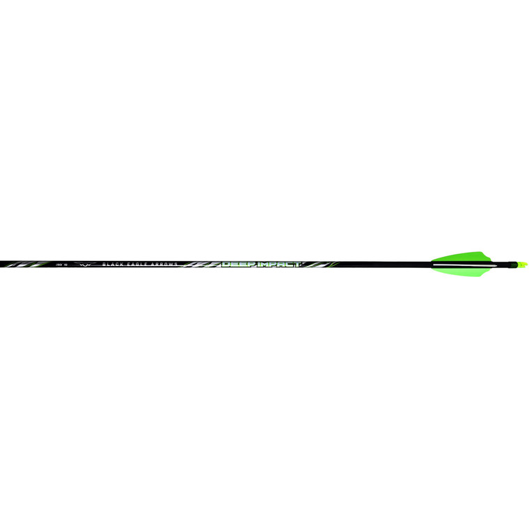 Black Eagle Deep Impact Arrows - .001 300 2.5 in. Shield Cut 6 pk.  - 33813