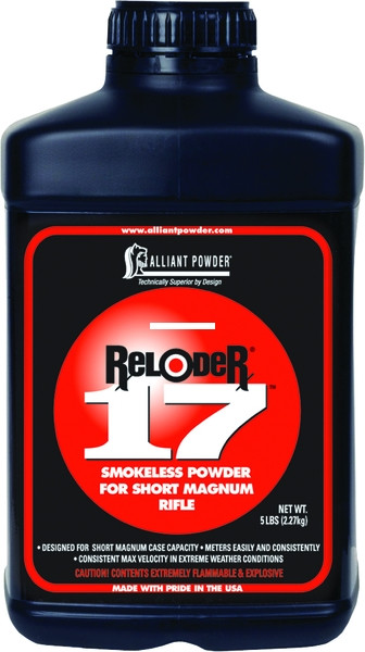 Alliant RELODER 17 Smokeless Medium - Rifle Powder 1 Lb State Laws Apply - RELODER 17
