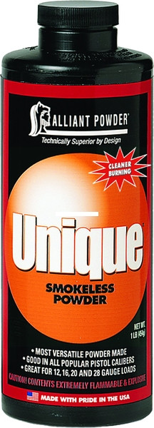 Alliant UNIQUE Smokeless - Shotgun/Handgun Powder 1 Lb State - UNIQUE