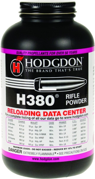 Hodgdon 3801 H380 Smokeless Rifle - Powder 1Lb Can State Laws Apply - 3801