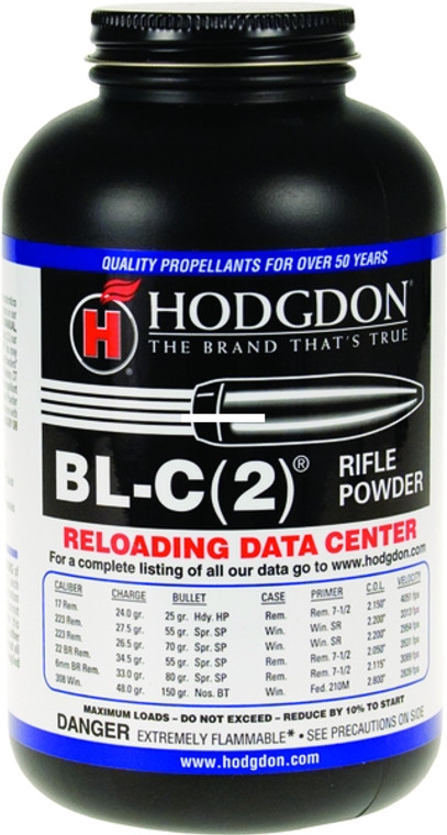 Hodgdon BLC2 Spherical Smokeless - Rifle Powder 1lb State Laws Apply - BLC2