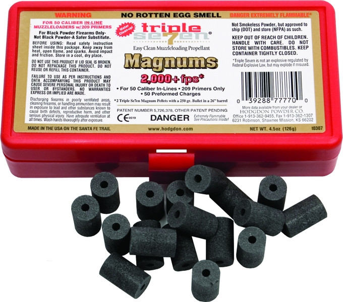 Hodgdon T7MAG Triple Seven Magnum - Muzzleloading Pellets, 50 Cal, 60 - T7MAG