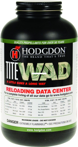 Hodgdon TW1 Titewad Shotshell - Smokeless Powder, 14 Oz, Can State - TW1