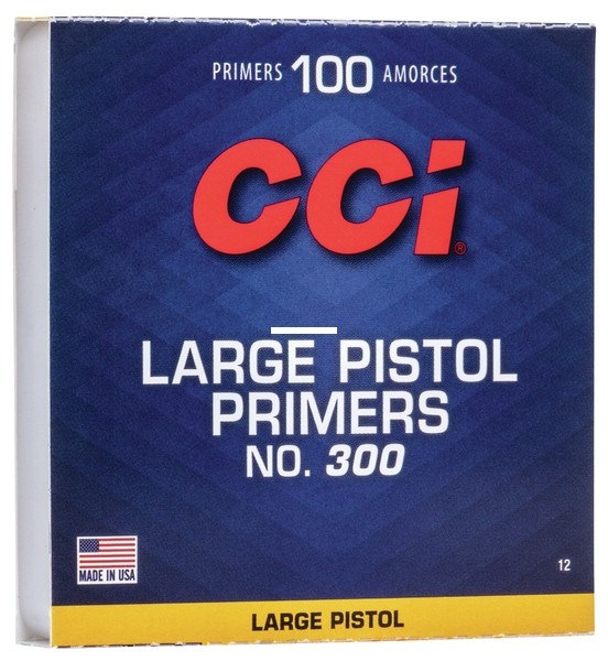 CCI 0012 300 Std Large Pistol - Primer, 100 Ct - 12