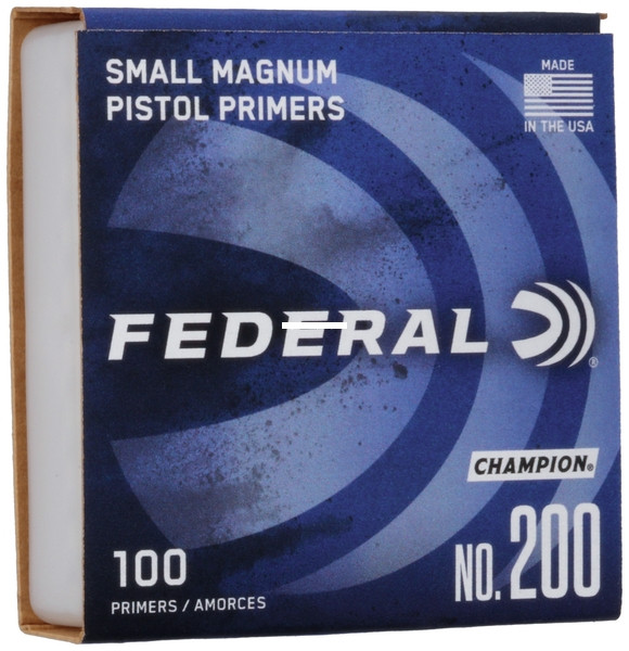 Federal 200 Small Magnum Pistol - Primer, 100 Ct - 200