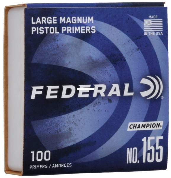 Federal 155 Large Magnum Pistol - Primer, 100 Ct - 155