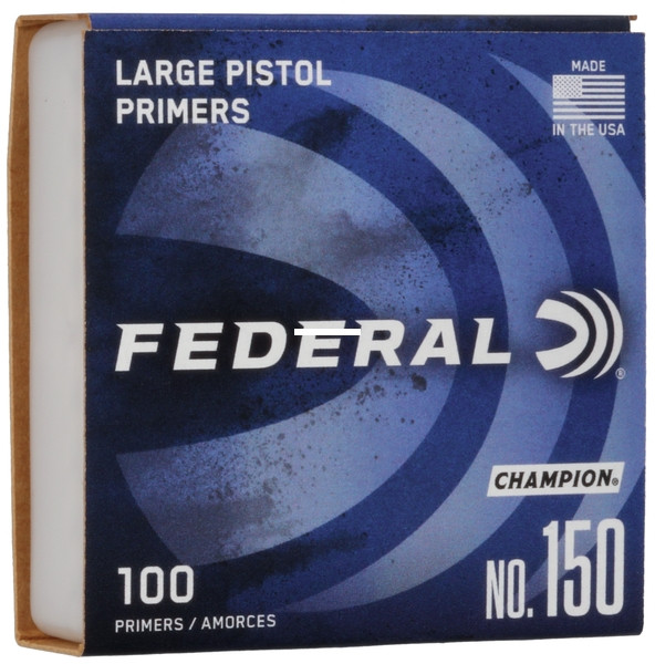 Federal 150 Large Pistol Primer - 100 Ct - 150
