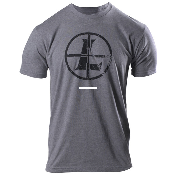 Leupold 177621 Distressed Reticle Graphite Heather Cottonpolyester Short Sleeve Large
