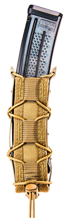 High Speed Gear 13ex10cb Taco Extended Mag Pouch Single Coyote Brown Nylon Belt Belts 2.25 Wide Compatible W Pistol