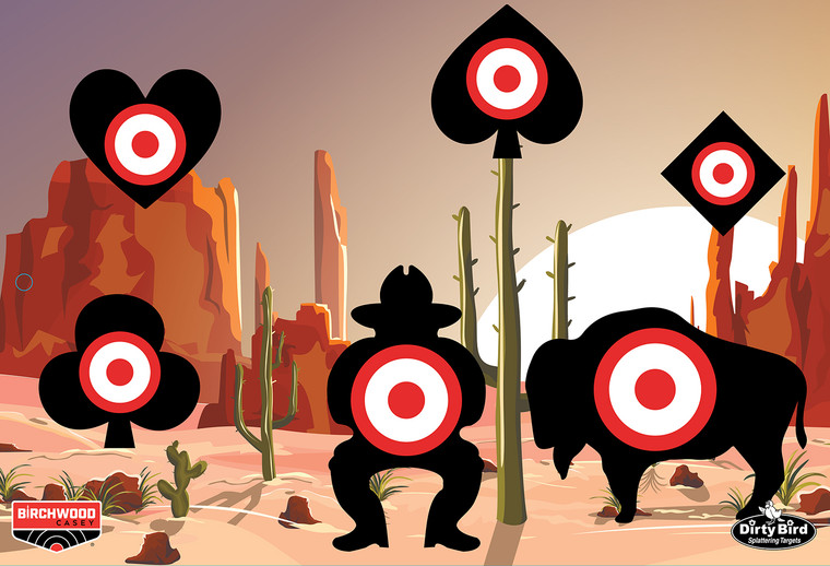 Birchwood Casey Bc35776 Dirty Bird Target Aces High 12 X 18 6 Pack