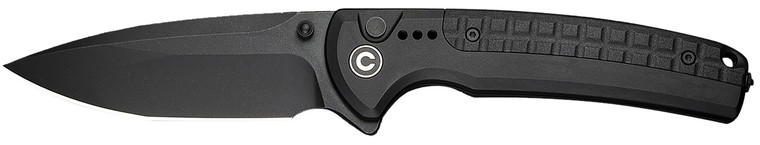 Civivi C22025d1 Sentinel Strike Ii 3.70 Folding Plain Black Stonewashed Nitrov Steel Blade Black Textured Frn Handle