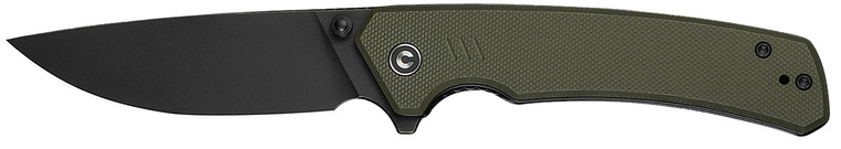 Civivi C240122 Merit 3.28 Folding Drop Point Plain Black Stonewashed 14c28n Steel Blade Od Green Textured G10 Handle