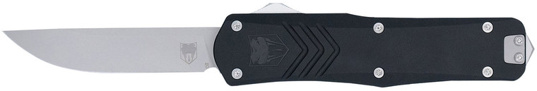 Cobratec Mblkfsxgen3dns Fsx Gen Iii Medium 3 Otf Drop Point Plain Stonewashed D2 Steel Blade 4.68 Aluminum Handle