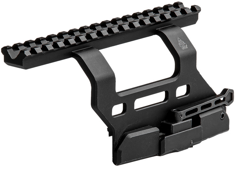 Leapers Mtuak01 Quickdetachable Ak Side Mount Matte Black Anodized Aluminum 6.69 Long