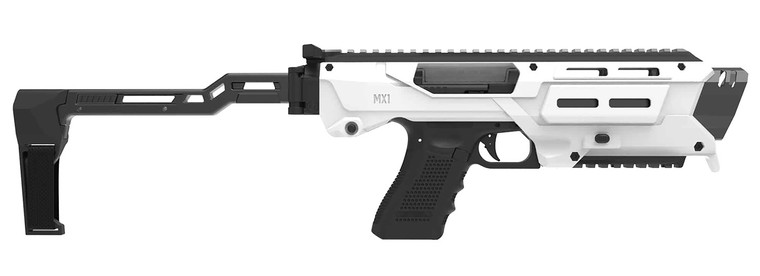 Meta Tactical Llc Mx1pswt Mx1 Conversion Kit Fits Glock 345 White Aluminum Stock