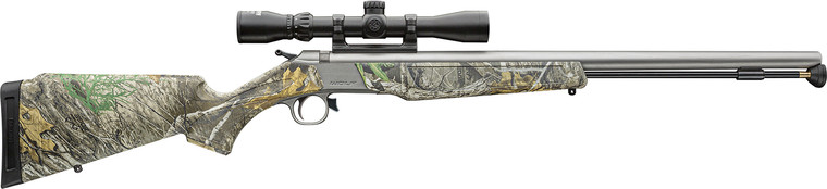 Cva Pr2118sscp Wolf Woptic 50 Cal 24 Stainless Steel Barrel Drilled Tapped Stainless Steel Receiver Fixed Realtree Edge Synthetic Stock Konusshot 39x32mm