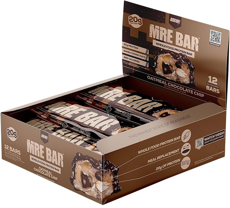 Redcon1 Rc1mrebocc12 Mre Protein Bar Oatmeal Chocolate Chip 12 Pack