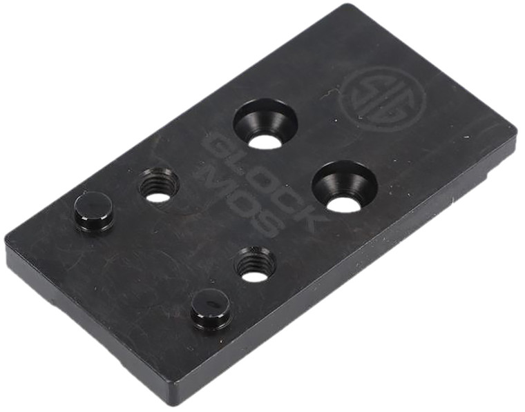 Sig Sauer Electrooptics Sor2m102 Romeo2 Adapter Plate Black Glock Mos Handgun