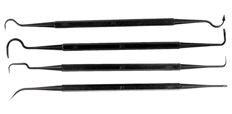 Tapco Tap22015 Gun Pick Tool Set Black Cleaning 4 Pack
