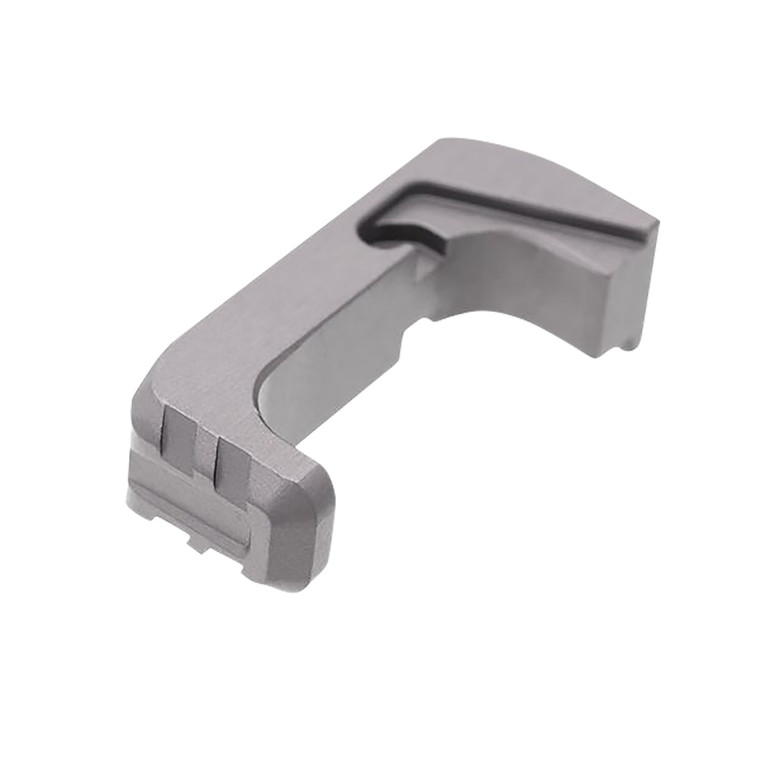 Tyrant Cnc Tdgemrgg Extended Magazine Release Glock Gen45 Grey Aluminum