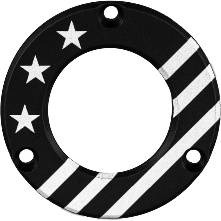 Axcel Driver Hubcap Black w/Engraving Made In USA/Patriotic Theme - ADVR-HUB-BKUSA