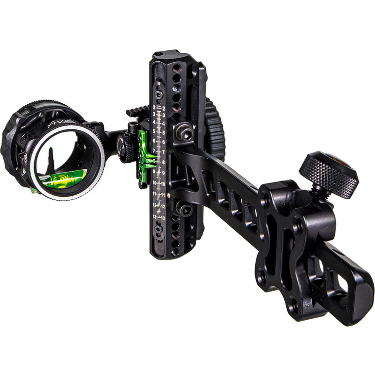 Axcel Driver Plus Slider Sight w/AVX-31 Scope Stealth BH .019 Green Fiber Single Pin RH - ADVP-S119-3GA