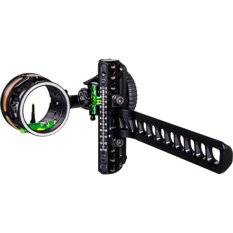 Axcel Driver Plus Slider Sight w/AVX-41 Scope Stealth BH .019 Green and Red Fiber Ranger Pin RH - ADVP-SR19-4AB