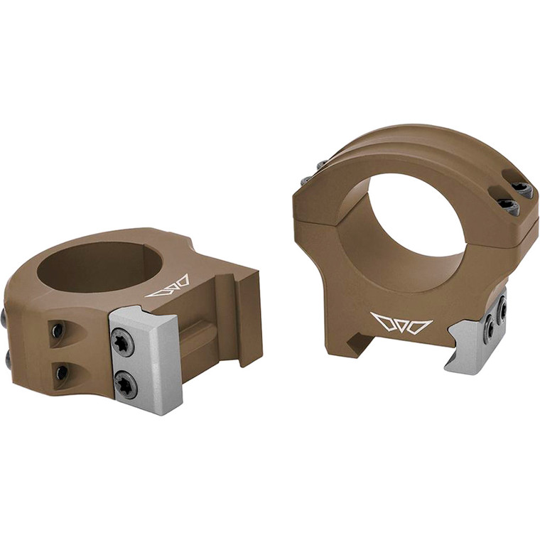 Warne Hyperlite Scope Rings Dark Earth 1 in. Medium - 8501DE