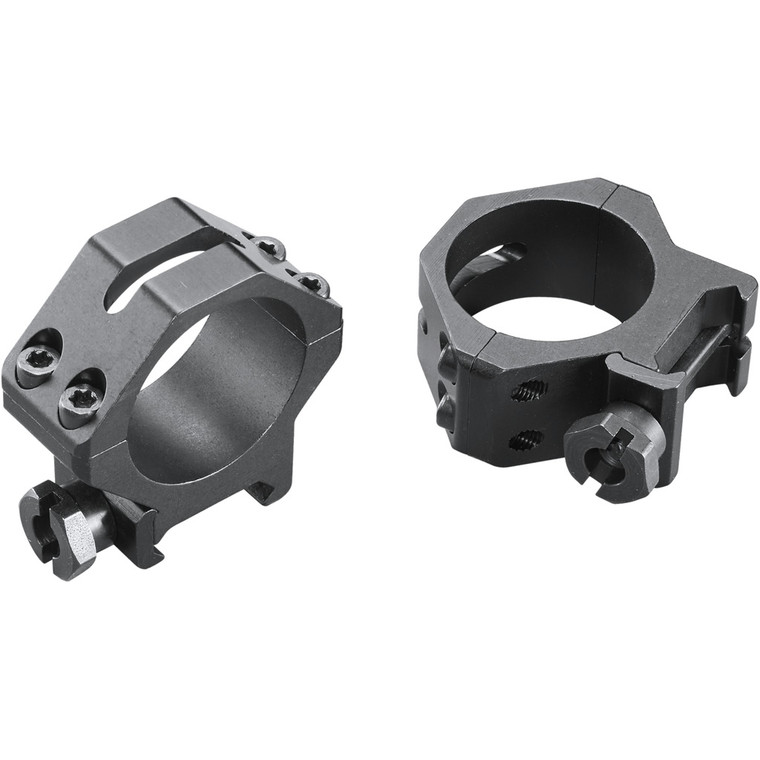 Weaver Classic 4Hole Skeleton Rings Matte Black 30mm Low Clamshell Pack - 48364