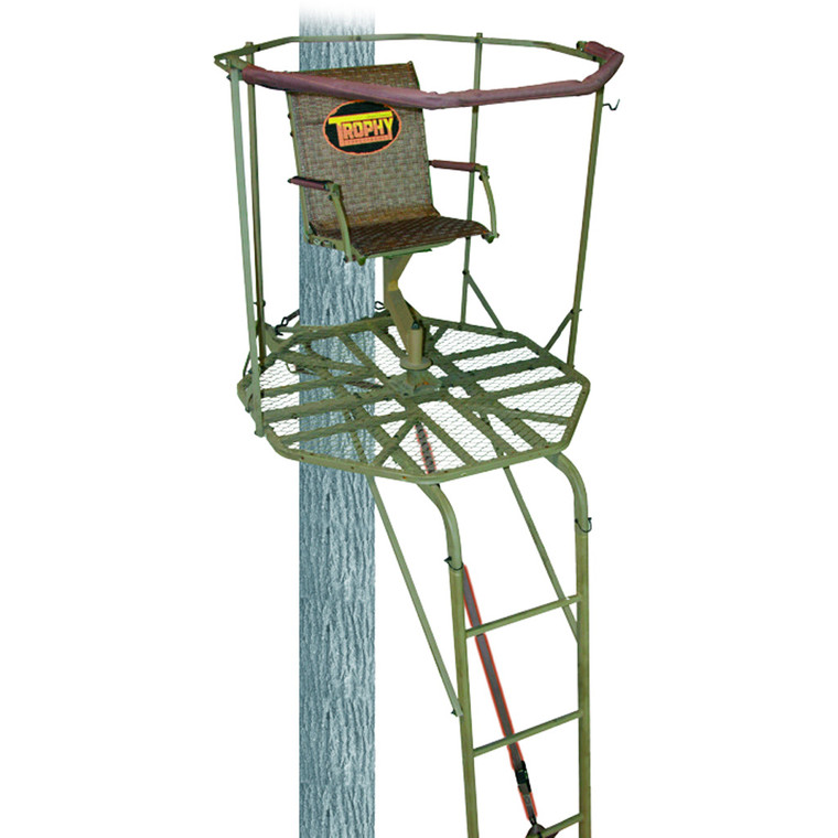 Trophy Treestands Aimer 360 Ladderstand Single Person 16 ft. - TL108