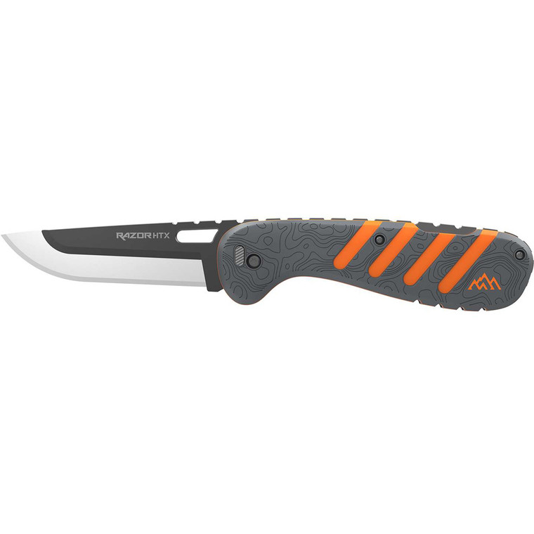 Outdoor Edge Razor Htx 3.5" Folder Orange/Gray, 6 Blades - HTX35Y-6C