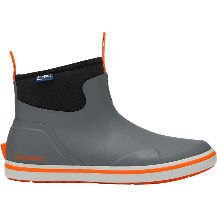 Lacrosse Men's Alpha Deck Boot Gray/Orange Size 10 - 621200-10M