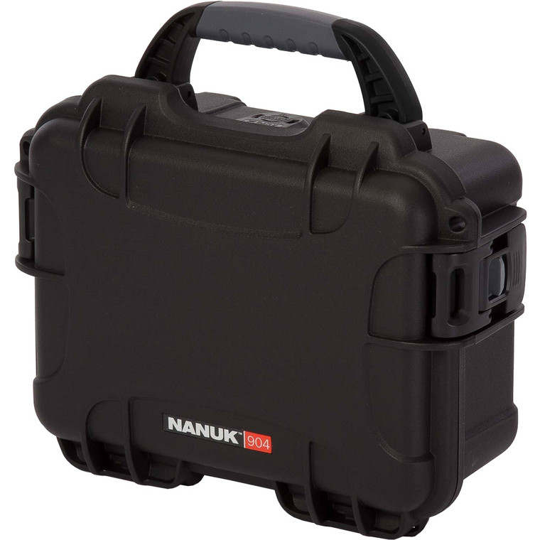 Nanuk Pistol and Accessory Hard Case w/Foam Black 8.4 in. x 6 in. x 3.7in - 904S-010BK-0A0