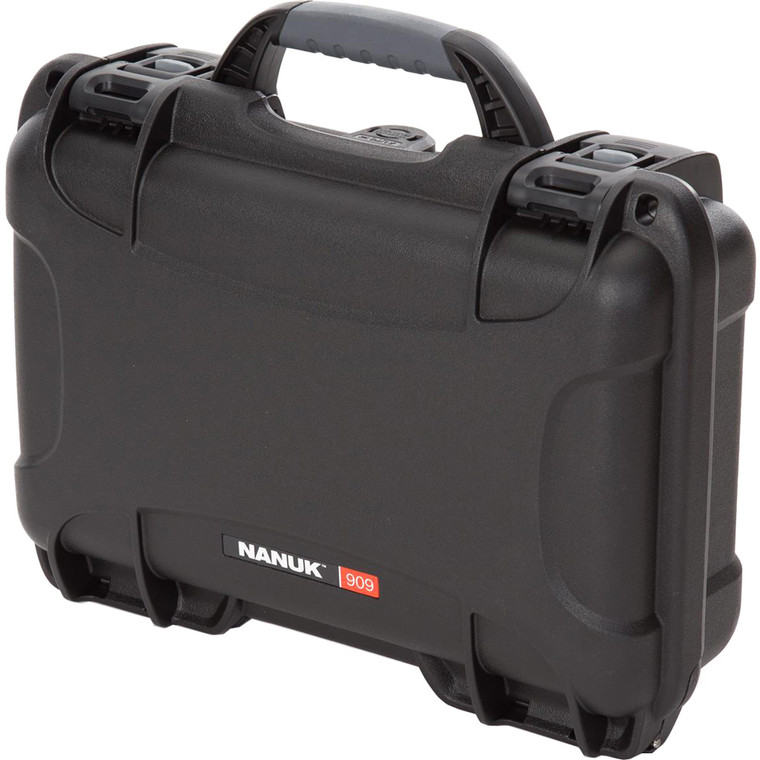 Nanuk Pistol and Accessory Hard Case w/Foam Black 11.4 in. x 7 in. x 3.6 in - 909S-010BK-0A0