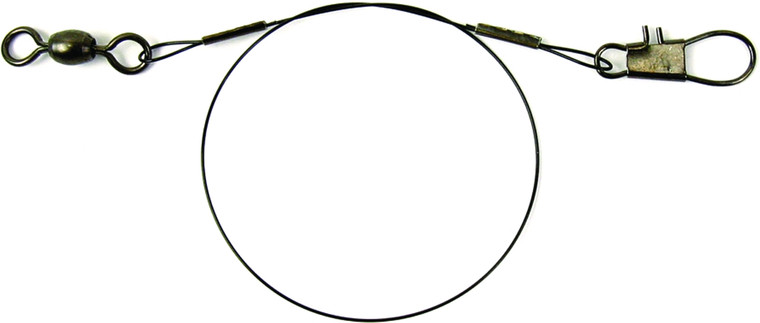 Sea Striker 23012 Heavy-Duty Coated - Wire Leaders Black 30lb Test, 12" - 23012