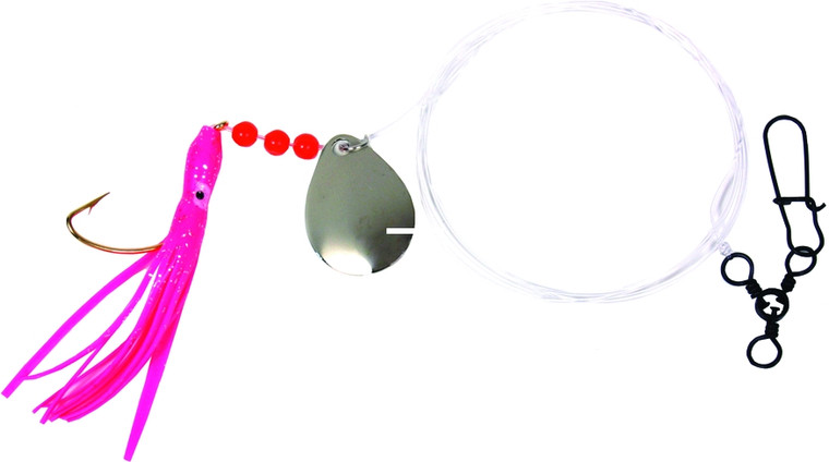 Sea Striker N8563P-20N Fluke Squid - Rig, 2/0 Wide Gap Hook, 3-Way & - N8563P-20N