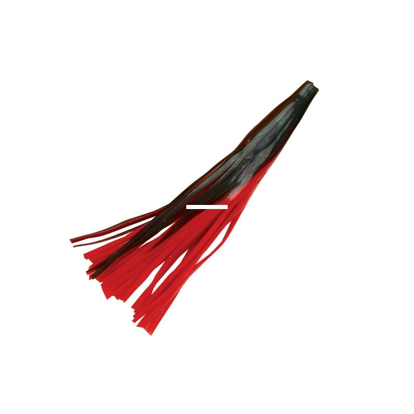 Boone 05662 Tuna Tail Weber Style - Skirt 2 Pk, Red/Black, 5 1/2" - 5662