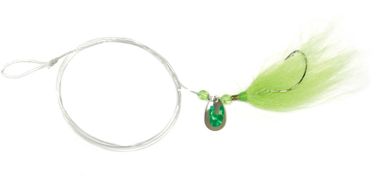 Sea Striker FK02-C Fluke Killer Rig - Chartreuse Silver/Chartreuse Blade - FK02-C