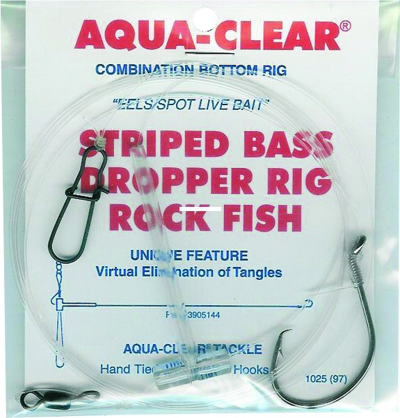 Aqua Clear ST-7C Striper Rig/Live - Bait/Eel Spot 7/0 Circle Hook -5' - ST-7C
