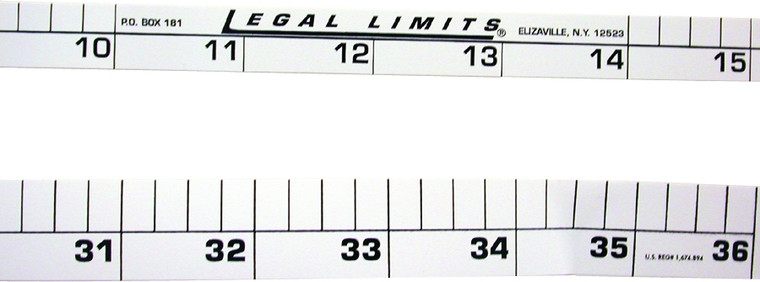 Legal Limits W24/36 Rod Rulers - Combo Pack Adhesive 24"&36" For Rod - W24/36