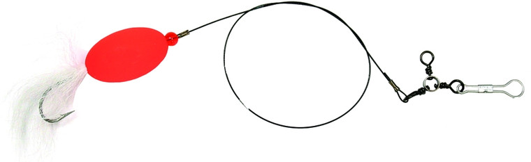 Sea Striker FBS3D-RWB Bluefish Rig - 7/0 Bucktail Hook, Red 2" Oval - FBS3D-RWB