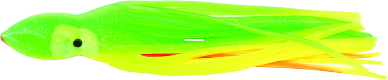 Boone 77182 Squid Skirt 7 3/4" 2 Pk - Chart. Grn. Org. Stripe, 7 3/4" - 77182