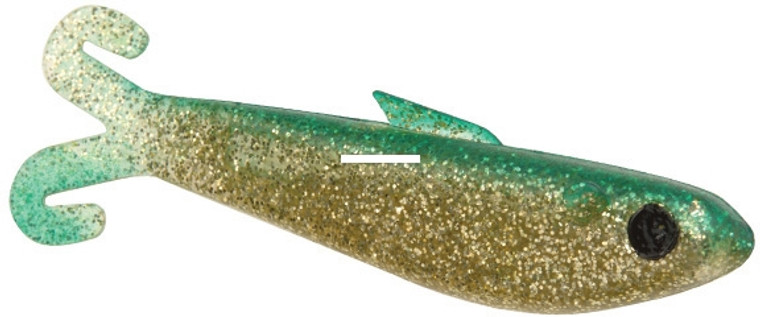 DOA 23342 Shallow Bait Buster, 4" - 5/8 oz, Gold Glitter/Green Back - 23342 DOA 23342 Shallow Bait Buster, 4" - 5/8 oz, Gold Glitter/Green Back - 23342
