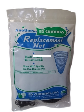 Cumings MP-30 Replacement Net 30" - Depth Fits Frame 19" Green Poly - MP-30